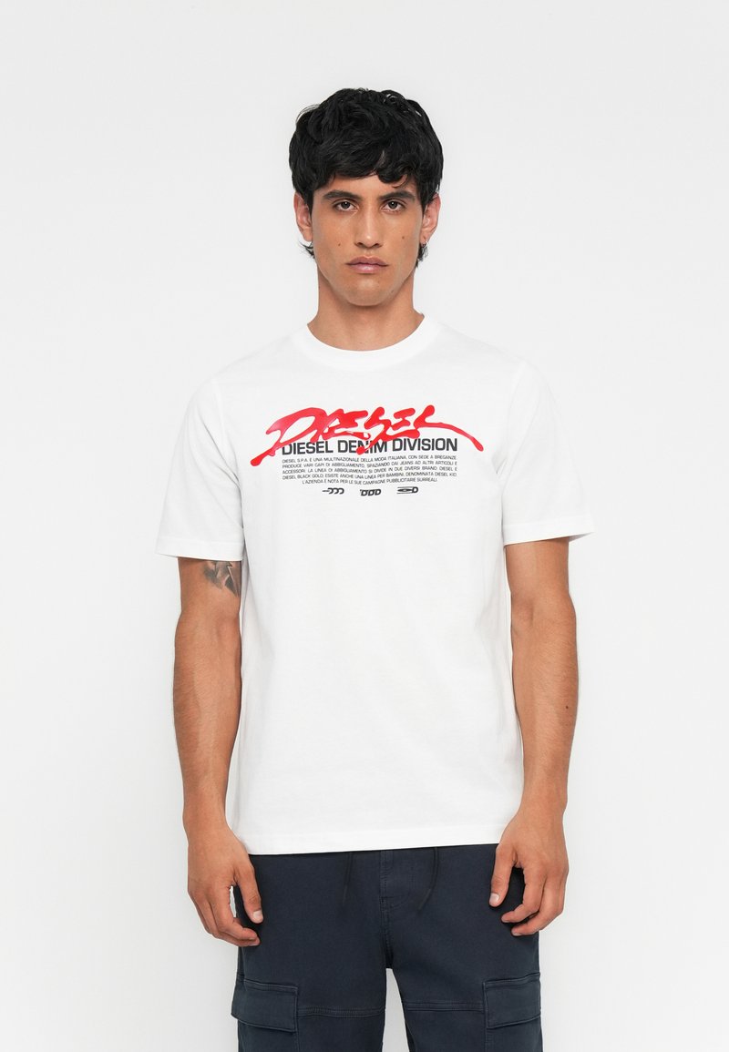 Diesel T-shirt print wit