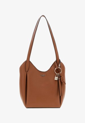 Guess, MELODY BUCKET - Bolso de mano - hellbraun
