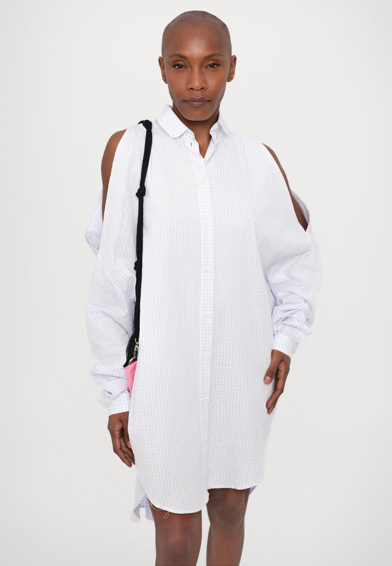 Henrik Vibskov NEW BUMBLE SHIRTDRESS - Shirt dress - white