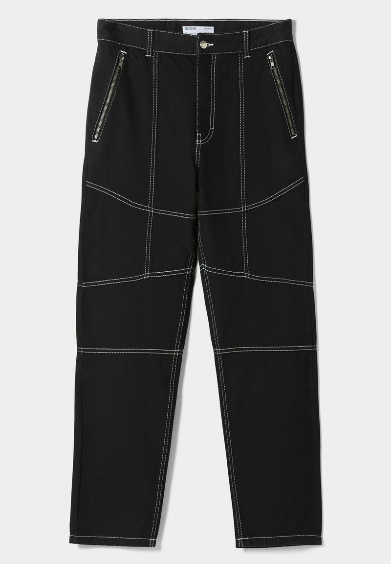 Bershka Straight leg jeans zwart