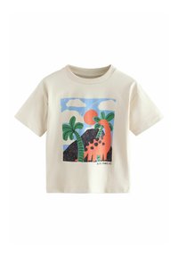 Next REGULAR FIT - SHORT SLEEVE GRAPHIC  - T-shirt imprimé - neutral dino scene