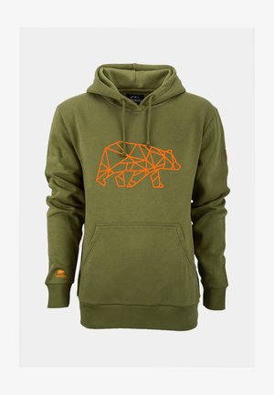 FORSBERG, PETTARSON MIT LOGO - Hoodie - khakigrün