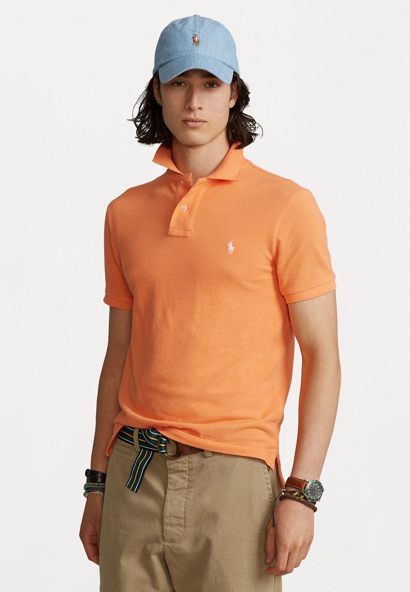 Polo Ralph Lauren SLIM FIT MESH POLO SHIRT - Polosärk - key west orange