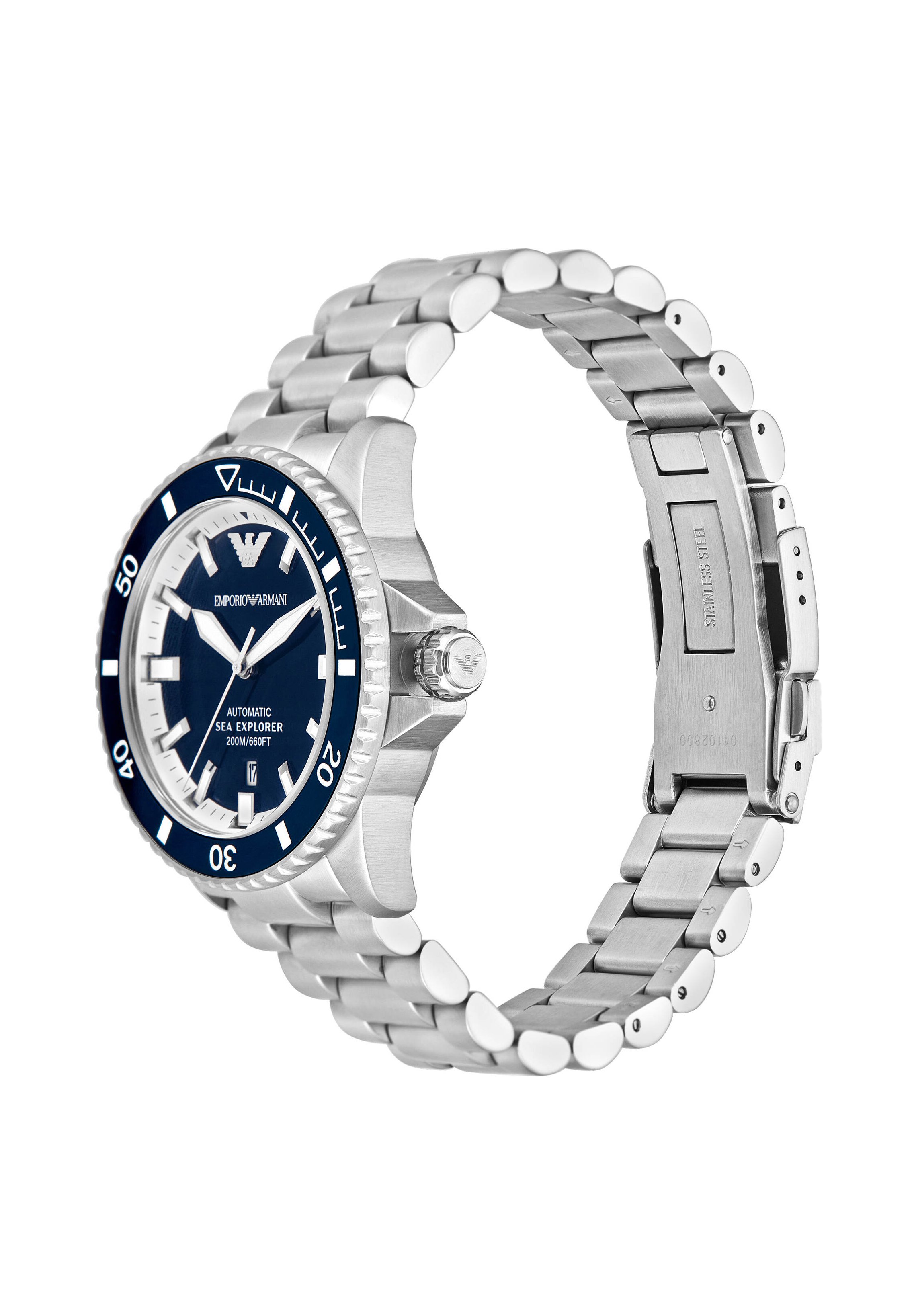 Emporio Armani SEA EXPLORER - Watch - silver-coloured - Zalando