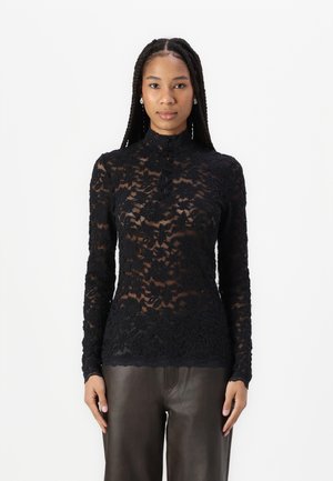 DELICIA - Pikkade varrukatega topp - black