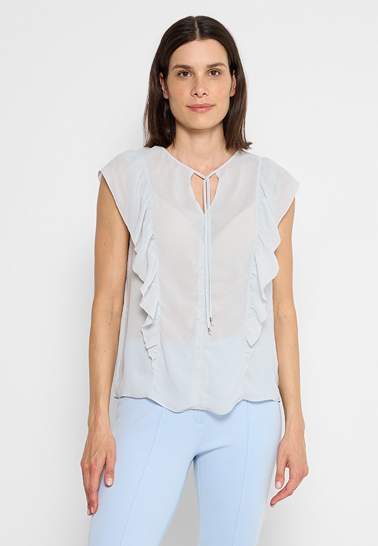 Marc Cain Blouse lichtblauw Marc Cain Blouse lichtblauw