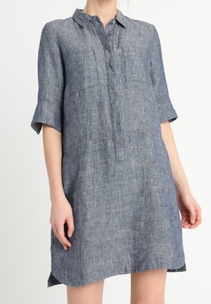 OPUS Vestido camisero - blue