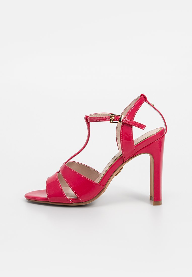 Buffalo Sandalen met hoge hak donkerroze Buffalo Sandalen met hoge hak donkerroze