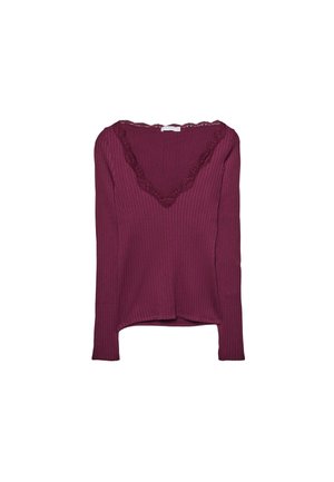 SEAMLESS - Top dugih rukava - bordeaux