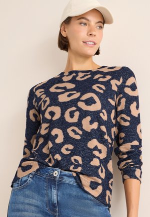 KUSCHELIGES LEO - Strickpullover - blau