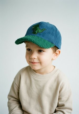 Sterntaler, BASECAP CORDOPTIK MIT STICKMOTIV DINO UND GRÖSSENREGULIERUNG - Cap - blau