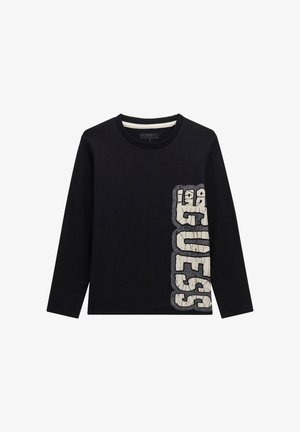 MIT LOGO - Bluză cu mânecă lungă - schwarz