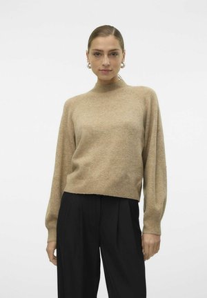 Vero Moda VMLEAF - Strikkegenser - silver mink