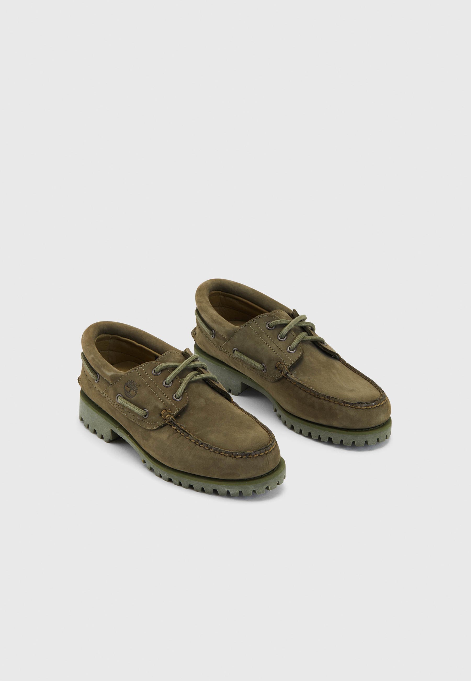 Timberland AUTHENTICS 3 EYE CLASSIC - Boat shoes - dark green 