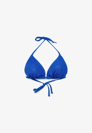 Terranova, REGGISENO BIKINI TRIANGOLO CON STRASS - Bikini pezzo sopra - bluette