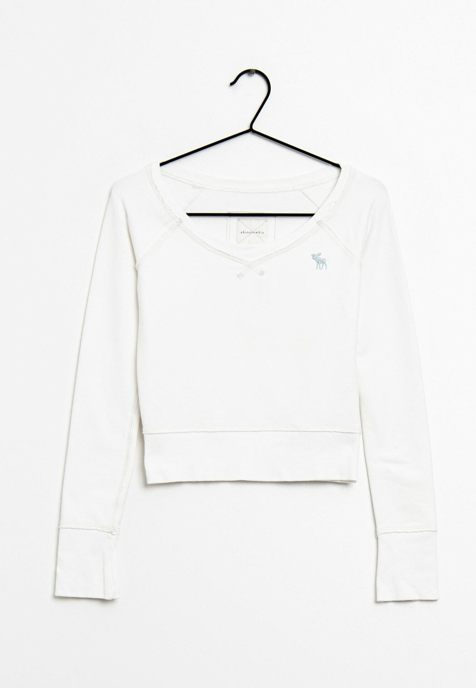 abercrombie white crop top