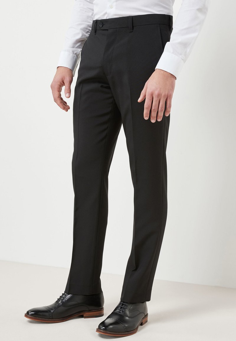 Next Trousers - Suit Trousers Slim Fit - Puvunhousut - mottled black ...