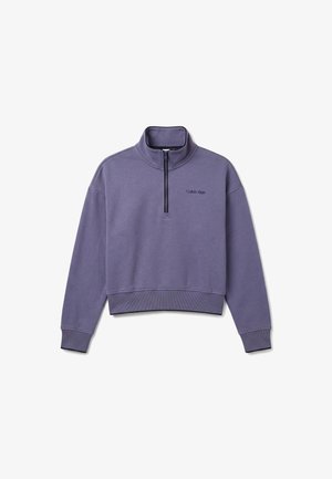 Calvin Klein, 1/4 ZIP - Sweatshirt - stone hard blue
