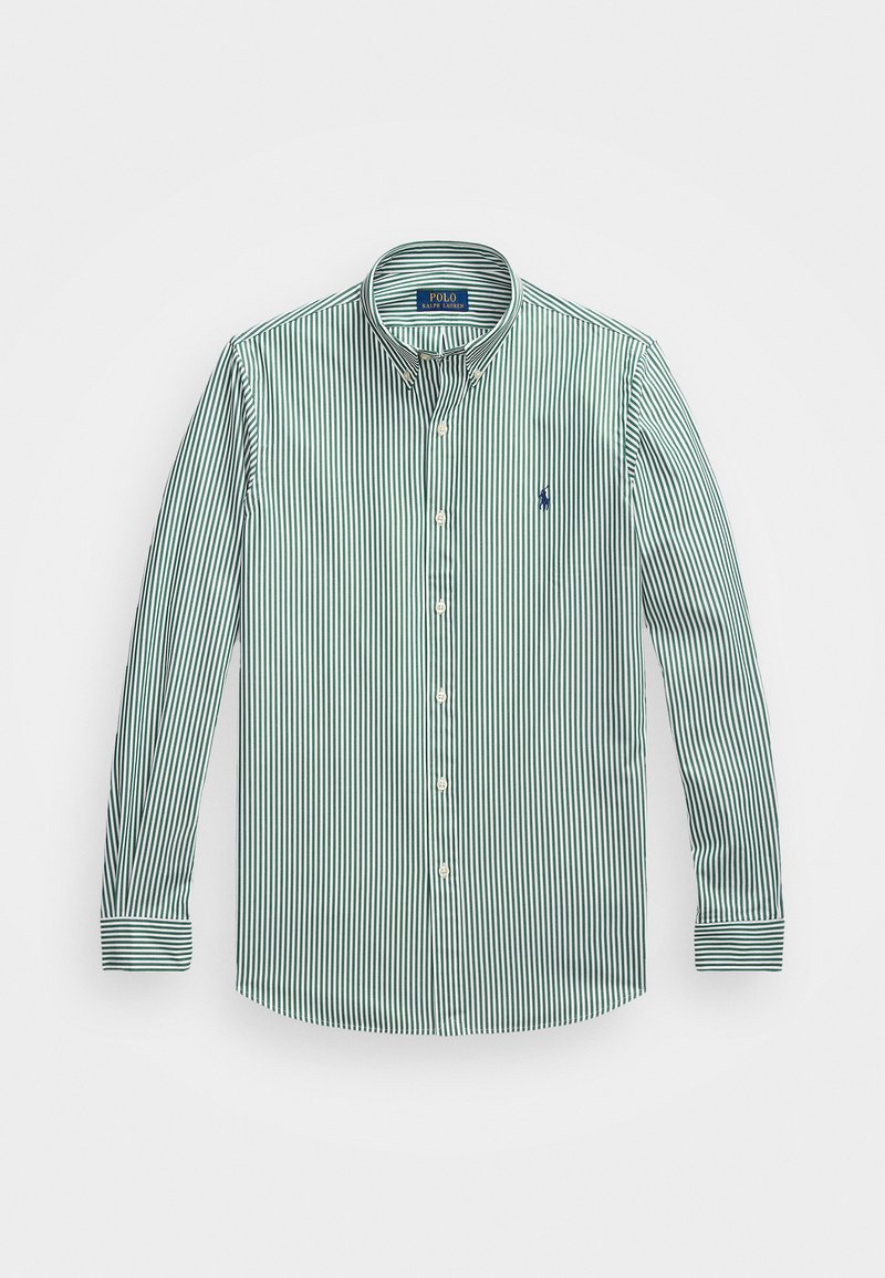 Polo Ralph Lauren SLIM FIT STRIPED STRETCH POPLIN SHIRT - Skjorta - pine/white