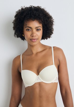 LIGHTLY LINED BALCONETTE SOFT STRETCH LACE - Voorgevormde BH - ivory