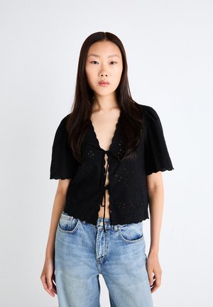 SCALLOP EDGE  - Pusero - black