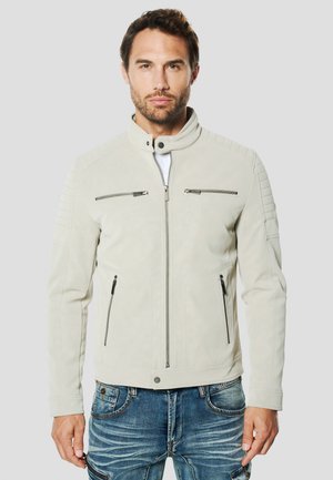 Chaqueta de cuero sintético - gris perla   pearl grey