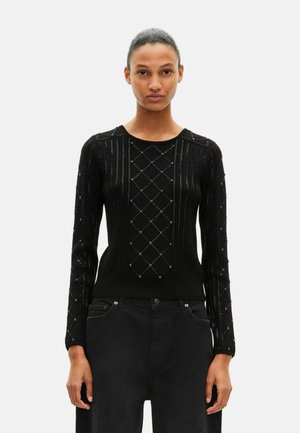 Strickpullover - black