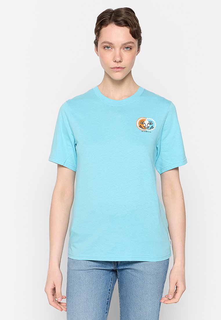 O’Neill T-shirt print lichtblauw