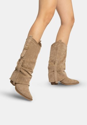 Cowboy-/Bikerboot - natur