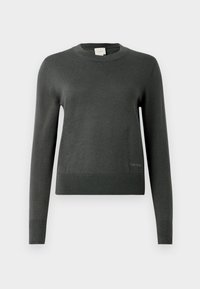 Strikkegenser - asphalt