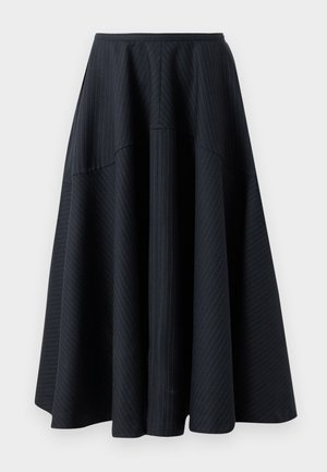 MAXIME PINSTRIPED SKIRT - A-line skirt - dark navy