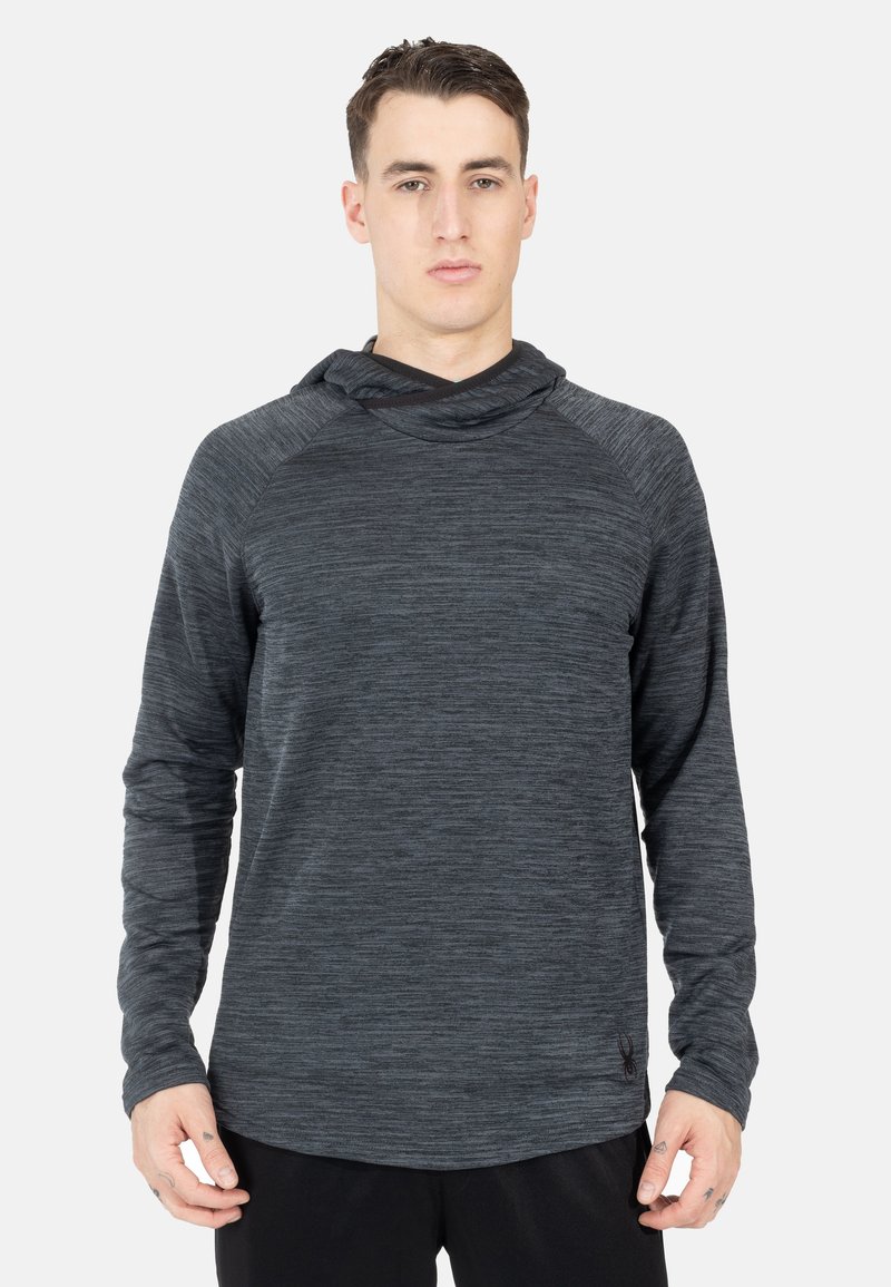 Spyder WITH HOOD - Langarmshirt - black