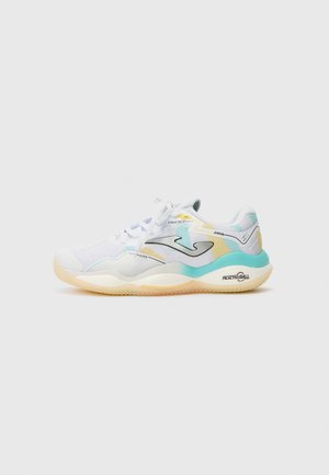 SMASH LADY - da tennis per terra battuta - white/mint/yellow