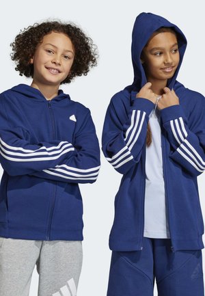 adidas Performance Felpa con zip - dark blue white