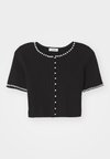 PETIT CARDIGAN CABLE DETAILS FINITIONS - Gilet - noir