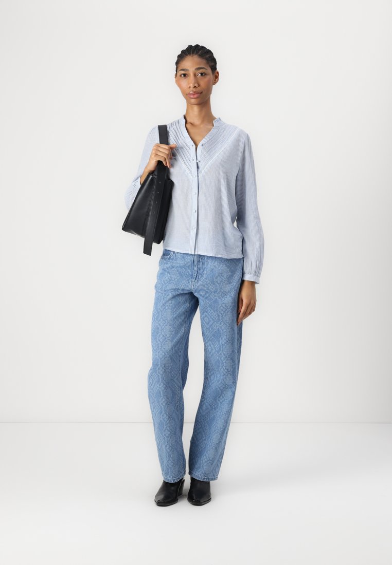 売れ筋商品|||イチ シャツ レディース トップス ROMANCY - Blouse - zen blue ICHI ROMANCY - Blouse - zen blue/light blue - Zalando.co.uk