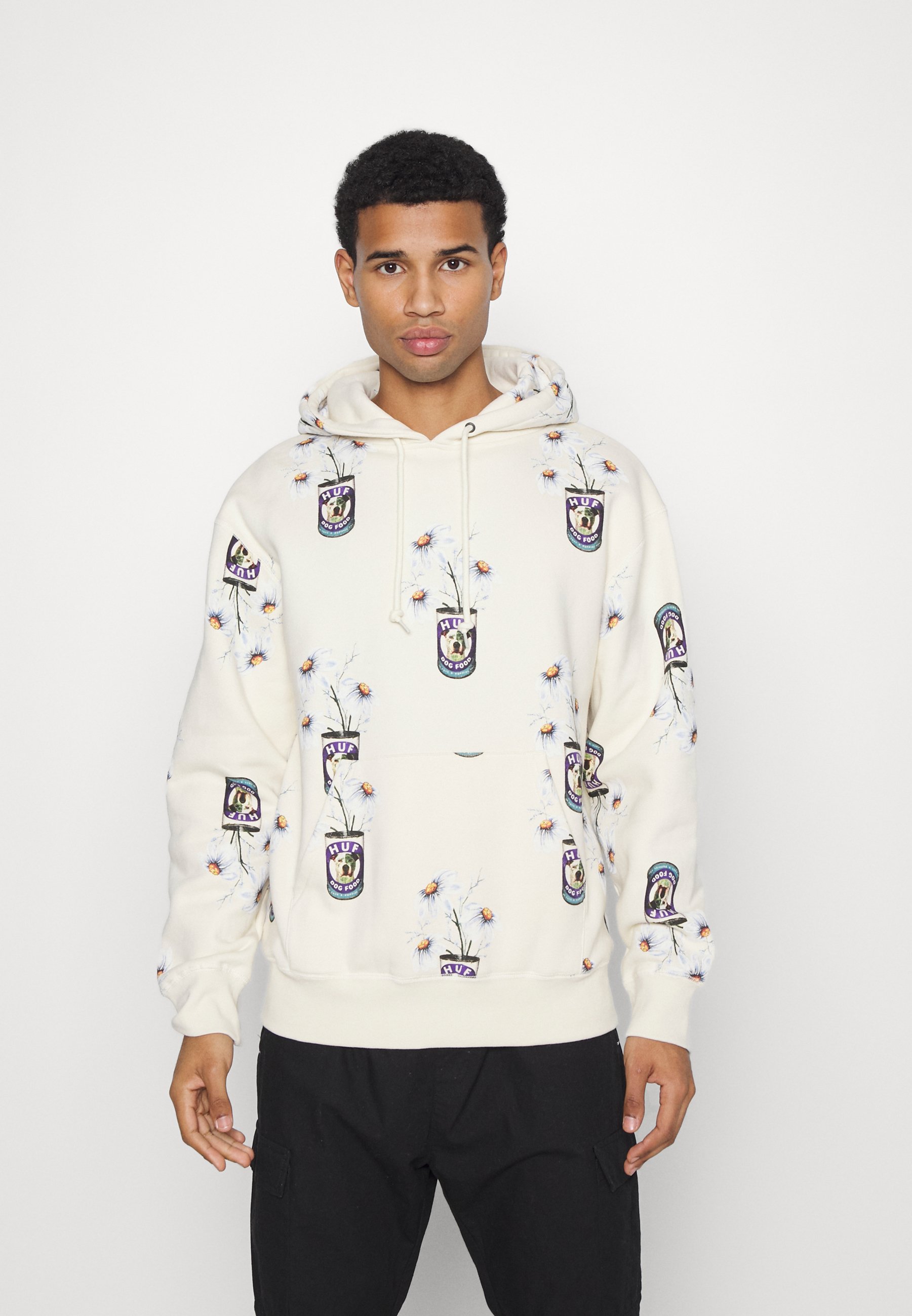 HUF CANNED HOODIE - Felpa - off white/beige - Zalando.it