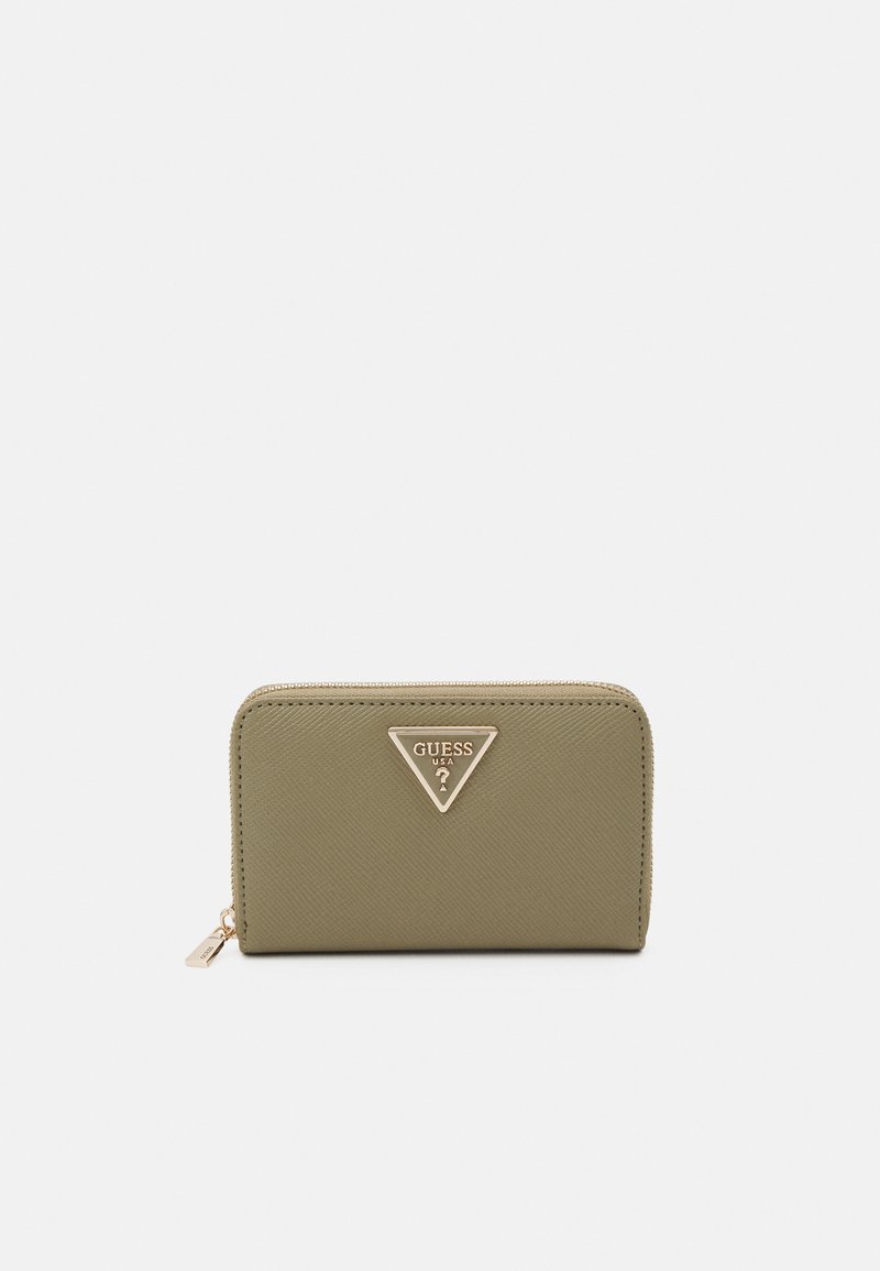 Guess LAUREL MEDIUM ZIP AROUND - Portemonnee - sage