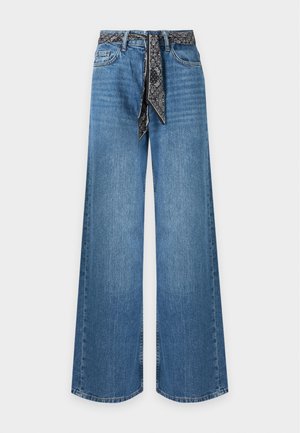 JDY, JDYVERA SCARF - Wide Leg - medium blue denim