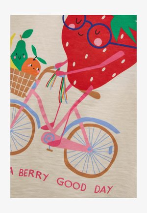 Joules, FUNDAYS GRAPHIC SHORT SLEEVE - Tričko s potlačou - cream