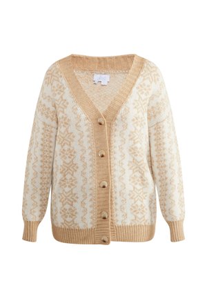 usha, CARDIGAN - Vest - beige creme