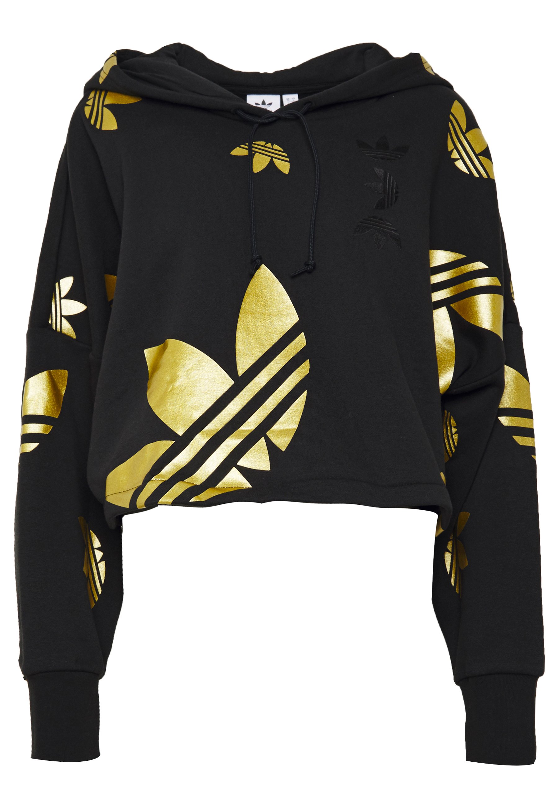 adidas Originals ADICOLOR LARGE LOGO CROPPED HODDIE SWEAT adidas Originals ADICOLOR LARGE LOGO CROPPED HODDIE SWEAT