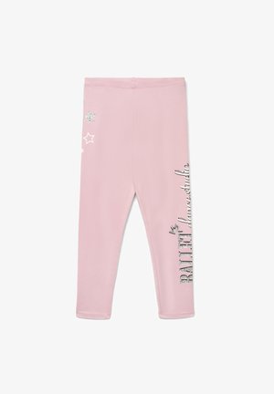 Terranova, LEGGINGS LUNGHI DA BAMBINA CON STAMPA STELLE E SCRITTA - Leggings - rosa