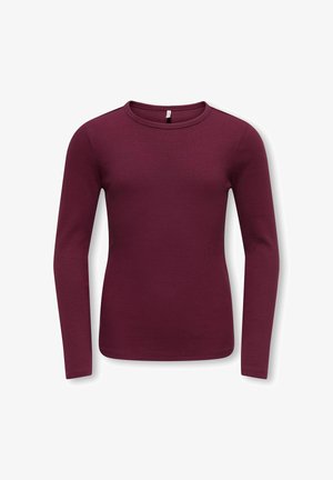 ONLY GIRLS, TOP KOGLUCKY TOP - Longsleeve - windsor wine