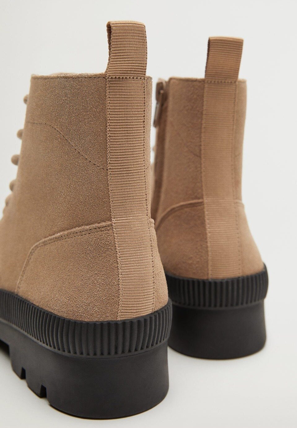 bottines beige à lacets mango bottines beige à lacets mango