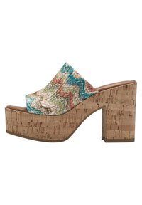 Tamaris - Heeled mules - beige comb Thumbnail Image 1