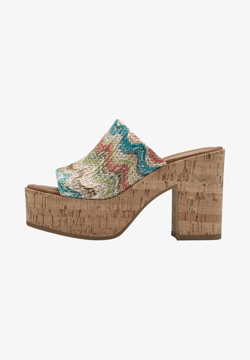 Tamaris Ciabattine con tacco - beige comb