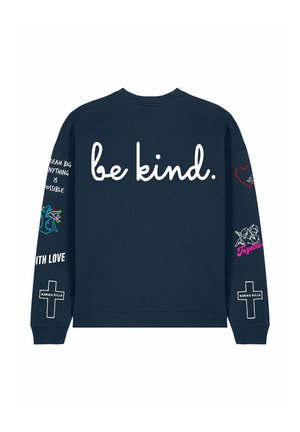 TATTOO BE KIND EMBROIDERY UNISEX - Sweater - dark blue
