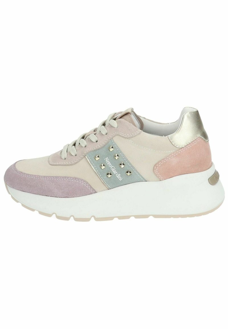 NeroGiardini Sneakers laag - velour lilla velour yogurt