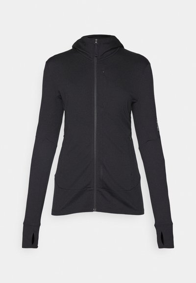 WOMEN QUANTUM ZIP HOODIE - Sweat zippé - black